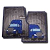 Freightliner Cascadia Rubber Floor Mats Blue