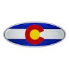Peterbilt Chrome Flag Style Emblem - Colorado