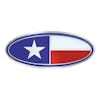 Peterbilt Chrome Flag Style Emblem - Texas