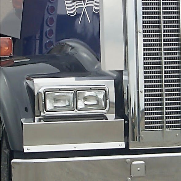 Kenworth W900L Solid Mount Fender Guards Blank By Roadworks