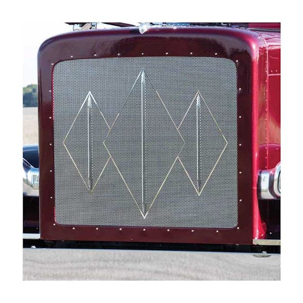 Peterbilt 379 Long Hood Triple Diamond Punched Grill Insert