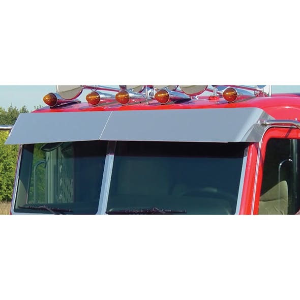 Peterbilt 388 389 Pride & Class Flat Top Blind Mount Bow-Tie Visor By Roadworks