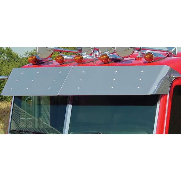 Peterbilt 388 389 Pride & Class 13.5" Flat Top Visor By Roadworks