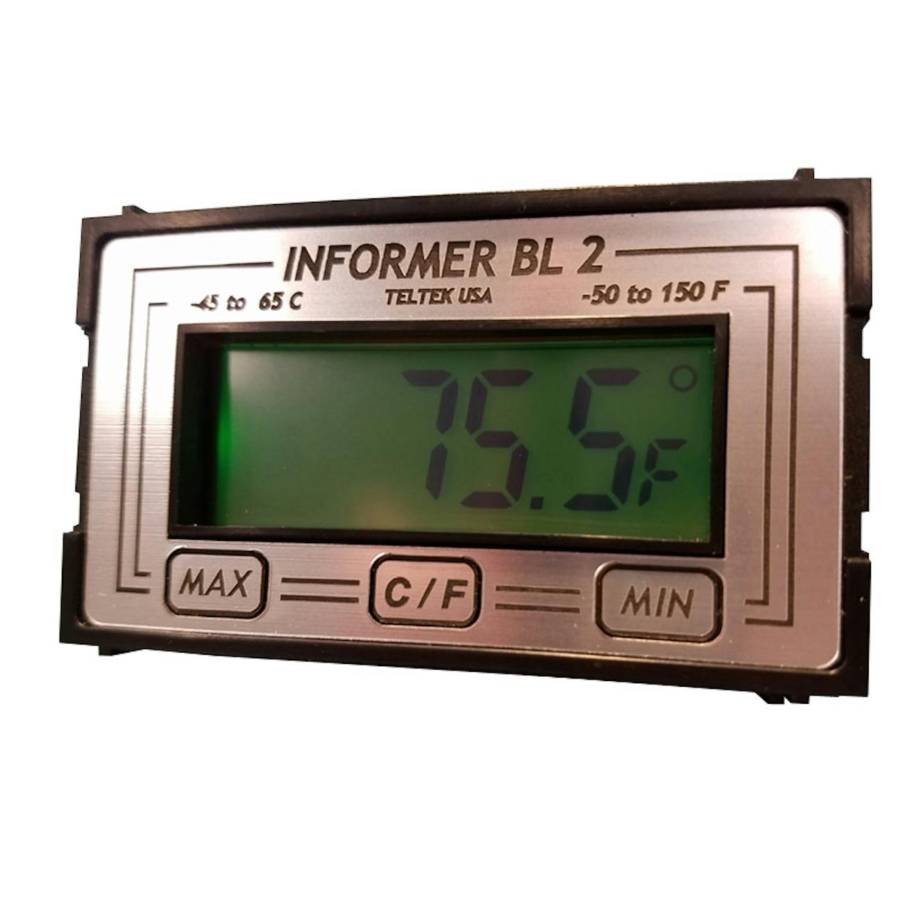 Teltek Inside Outside Auto Thermometer Gauge for any semi, trucks or cars