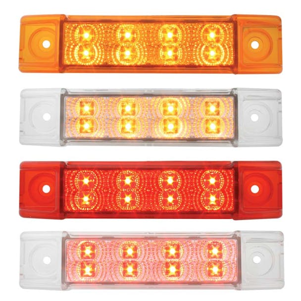 Spyder Rectangular Dual Function Clearance Marker LED Trailer Light - Styles