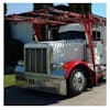 Peterbilt 379 20" Chrome Bumper Texas Square With 9 M1 Style Light Holes By Valley Chrome