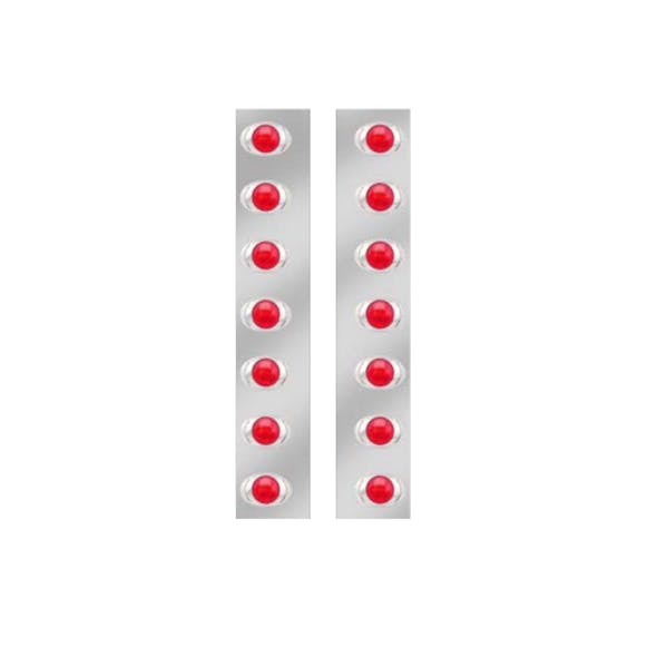 Kenworth 15" Stainless Steel Rear Air Cleaner LED Light Bar With P3 LEDs