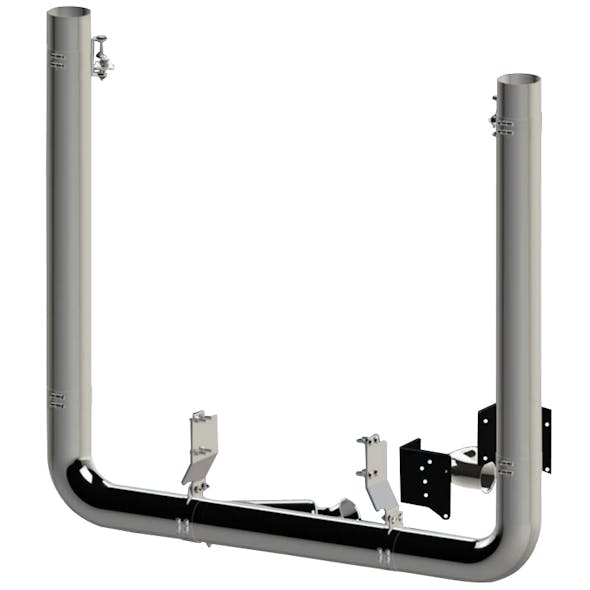 Peterbilt 389 2018 8" Dynaflex Chrome Exhaust Kit
