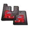 Kenworth T680 Rubber Floor Mats Red