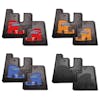 Kenworth T680 Rubber Floor Mats Red Yellow Blue Black