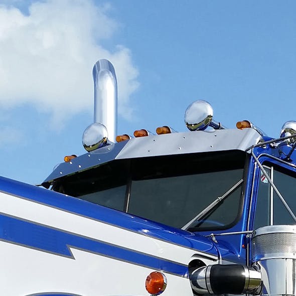 Kenworth W900A 12" Drop Visor By Roadworks