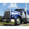 Kenworth W900A 12" Drop Visor By Roadworks On Truck