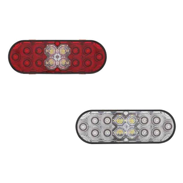 6" Oval STT And Back-Up Combo LED Light