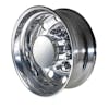 Chrome Rear Axle Wheel Cover Extra Tall With Removable Hubcap & Lug Nut Covers Mounted