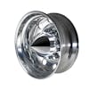 Chrome Rear Axle Wheel Cover With Removable Spiked Hubcap & Lug Nut Covers Mounted