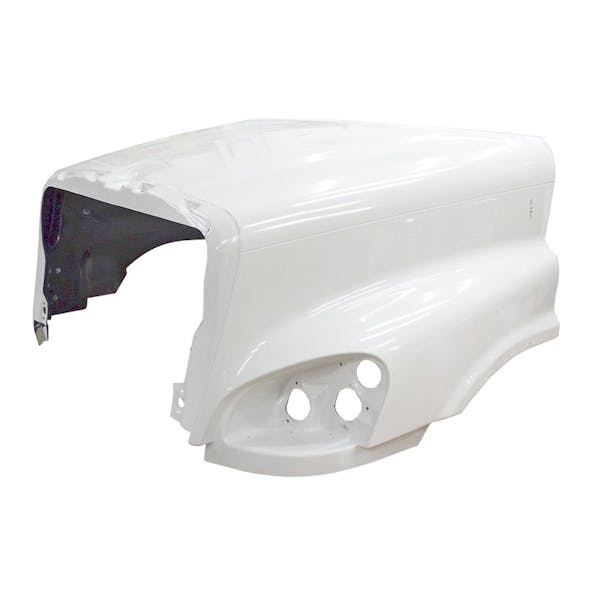 Freightliner Cascadia Hood 2008 And Newer No Hinge Bar Side View