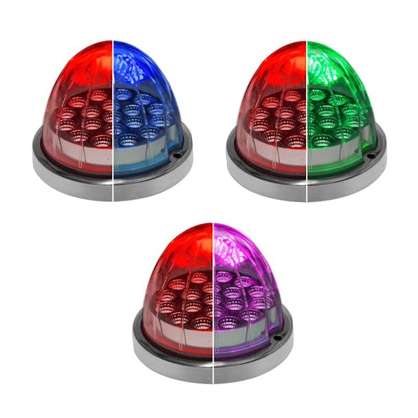 Dual Revolution LED Red Turn Signal And Marker Light