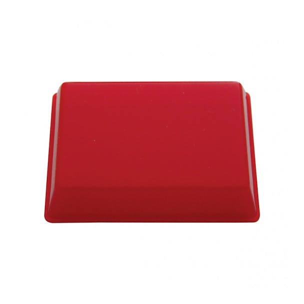 Red Rectangular Replacement Dome Light Lens