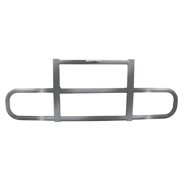 Freightliner Coronado 2x3 Rig Guard Bumper Grill Guard - Brushed Steel/Aluminum Finish