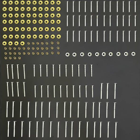 Peterbilt 379 Front Grill Huck Rivet Kit Stainless Steel (60035) 1