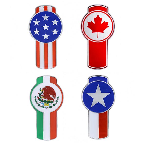 Kenworth T680 & T880 Chrome Flag Emblem