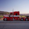 Kenworth W900L 6" Dynaflex Long Drop Pickett Exhaust On Truck