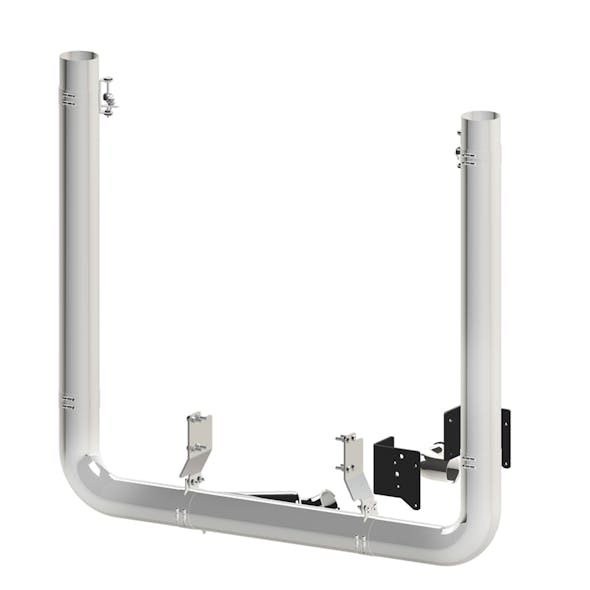 Peterbilt 389 Short Hood 7" Dynaflex Exhaust Stack Styles with Full 7" Y Pipe