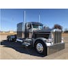 Peterbilt blind mount drop visor on silver truck