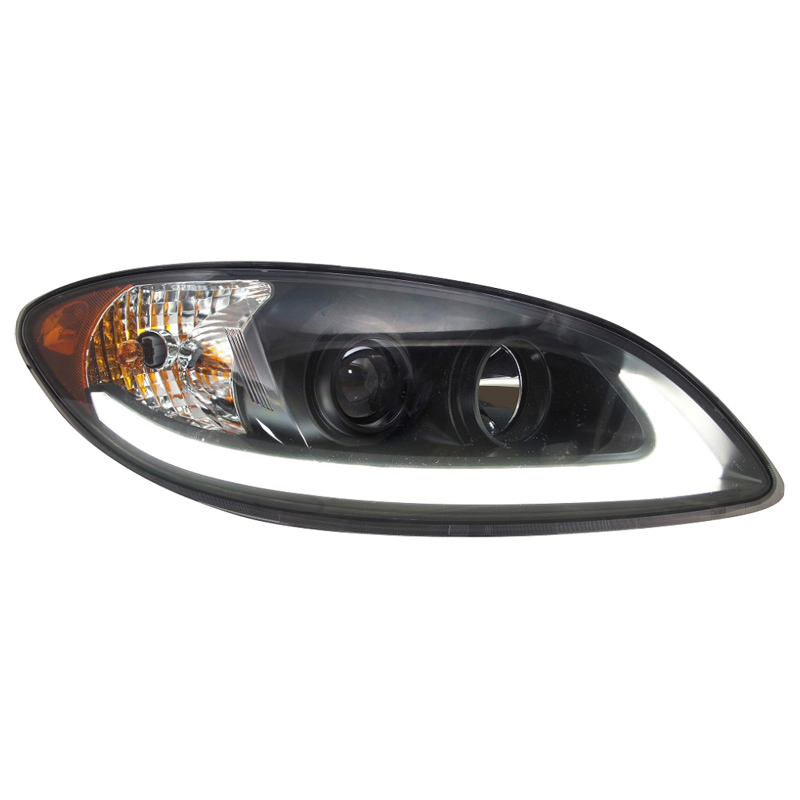 International ProStar Blackout Projector Headlight with LED Light Bar 2008+