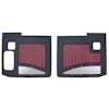 Kenworth W900A W900B 1964-2018 Street Rod Style Door Panel Black/Oxblood