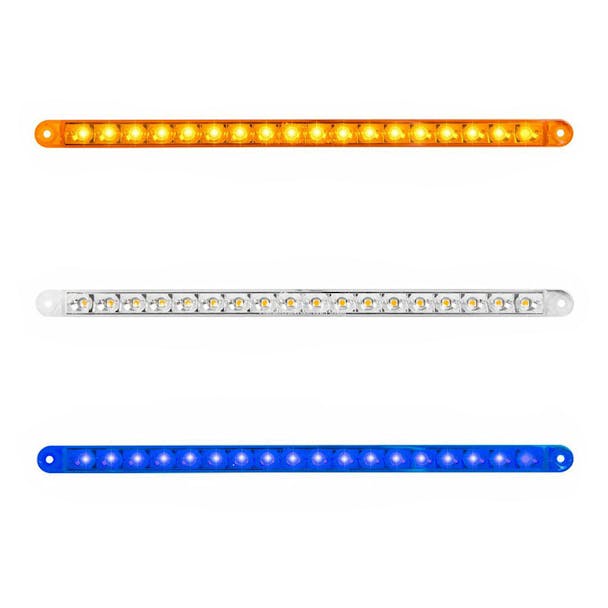 12" LED Pearl Series Dual Function Flush Surface Mount Light Bar By Grand General - On