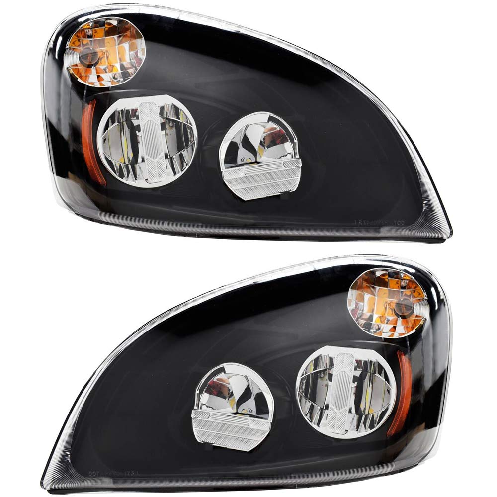 Freightliner Cascadia Blackout LED Headlight - Raney's Truck Parts