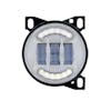 Round LED Fog Light Chrome Front