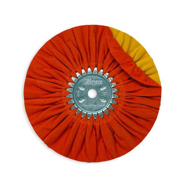 Zephyr Orange Kwik Kut Polishing Wheel Heavy Flat