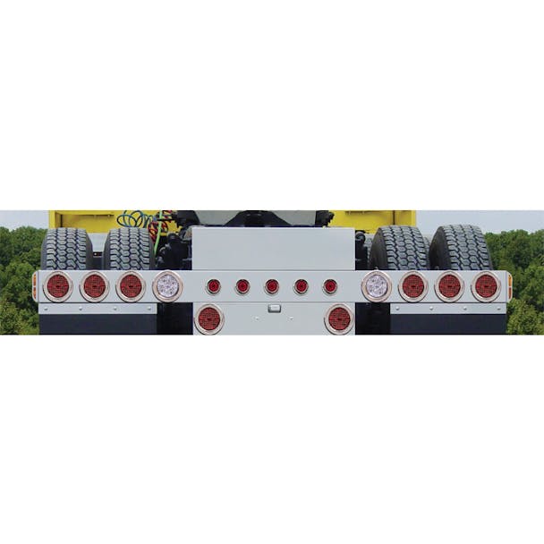 Rear Light Bar With 6 Round Tail Lights, 2 Backup & Panel Lights
