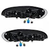 Projector Headlights With Amber LED Marker Light & Dual Function LED Glow Light - Back View