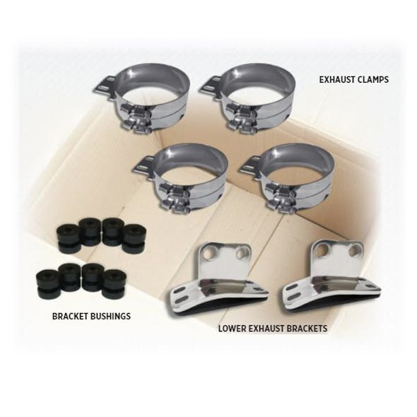 Straight Clamp Exhaust Hardware Kit