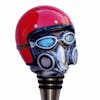 Gasser Man Shift Knob Kit Red (Angled View)