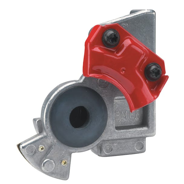 Angle Mount Gladhand - Red/Emergency