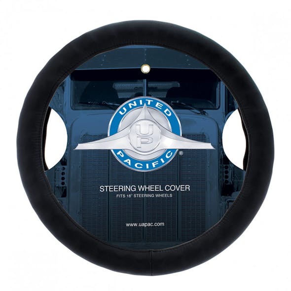 Bdk Dark Wood/Black 18 Big Rig Truck Steering Wheel Cover (XL)