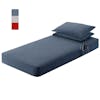 39" x 80" x 10" Sleeper Cab Sheet Set Midnight Blue