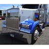 Kenworth W900L Replacement Grill Vertical Bars Extended Hood Angled View