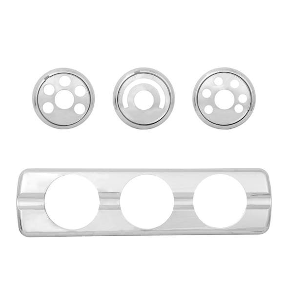 Freightliner Cascadia Dash AC Control Plate By Grand General With Knobs