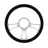 14" Chrome Billet Aluminum Blade Style Steering Wheel