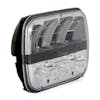 5" X 7" Rectangular Dual Beam LED Headlight Angled