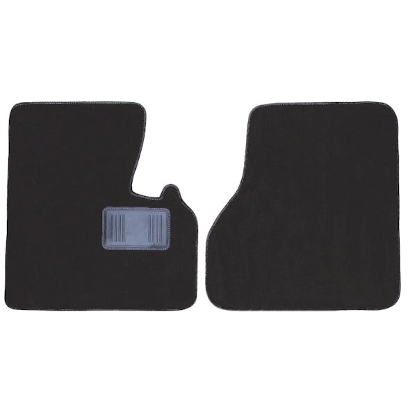 Freightliner Coronado Floor Mats Front Two-Piece Carpet Black