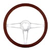 18" Billet Style Steering Wheel - Wood