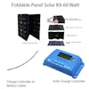 Foldable Power Monocrystalline Solar Panels 60 Watt Kit