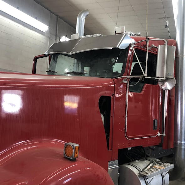 Kenworth Wicked Visor On Red Truck