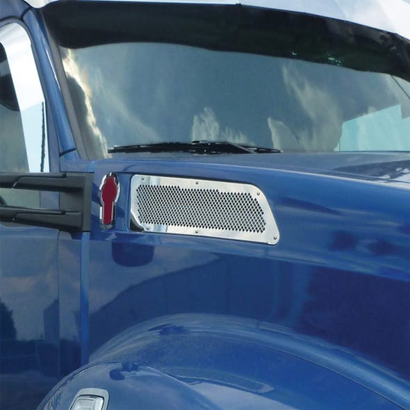 Stainless Steel Air Intake Grill Kenworth T880 2014 And Newer On Truck